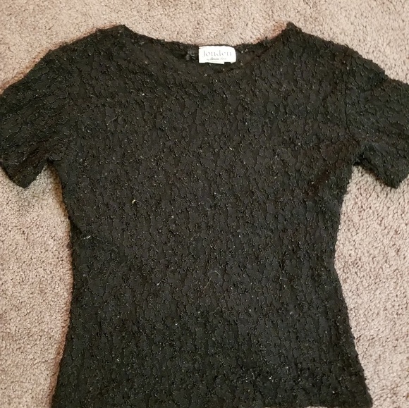Black Lace Top - Picture 1 of 2